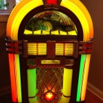 Reflections on Solid State Neon Faces jukebox