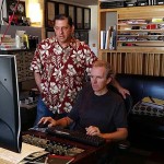 Chuck Granata and Andreas Meyer mastering “A Voice on Air.”