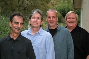 prettyPhoto RainTree Jazz, Saugus, California, spring 2011: Stephen K. Peeples, Jim Hagen, Rod Bennett, Rusty Amodeo. Photo: Paige Hagen.