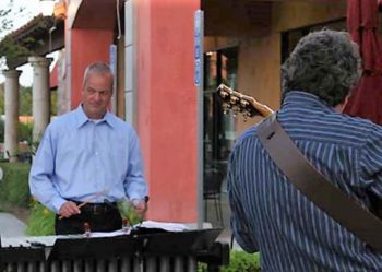 Rod Bennett and Jim Hagen, RainTree Jazz, George's Bistro, May 21, 2011. Photo: Nadine A. Peeples.