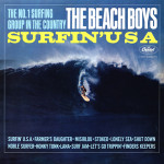 The Beach Boys' "Surfin' USA" album cover