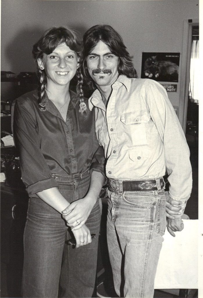 Nadine Martini and Stephen K. Peeples at Capitol Records, spring 1980. Photo: Henry Diltz.