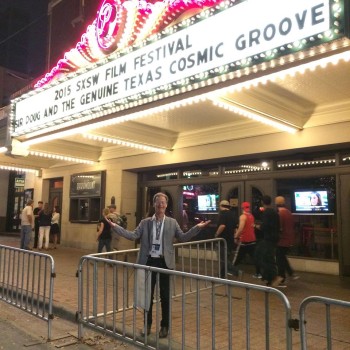 Director Joe Nick Patoski at March 2015 premiere of 'Sir Doug & The Genuine Texas Cosmic Groove' film about Doug Sahm at SXSW in Austin.