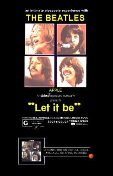 Beatles Let it Be film poster