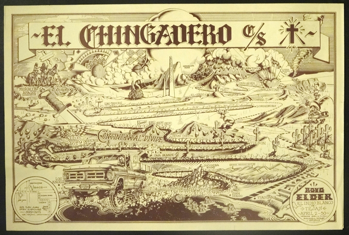 Boyd Elder's 'El Chingadero Show' poster by Rick Griffin