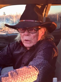 Boyd Elder on the road, 2017.