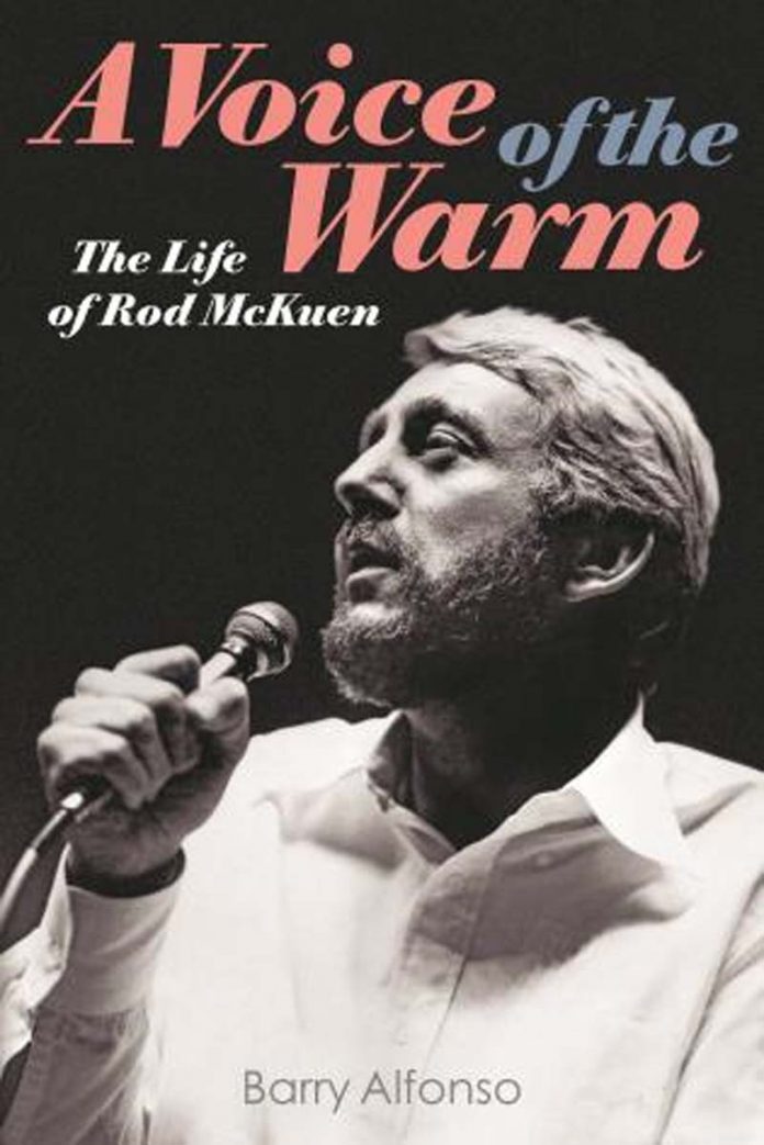 Author Barry Alfonso will guest at a launch party for his new Backbeat book, 'A Voice of the Warm: The Life of Rod McKuen,' at Book Soup on the Sunset Strip in West Hollywood on Tuesday, July 16.